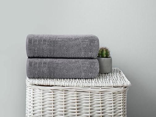 Large Bath Towels, 100% Cotton, 30 x 60 Inches Extra Large Bath Towels, Lighter Weight, Quicker to Dry, Super Absorbent, Perfect Bathroom Towels (Pack of 4, Dark Grey)