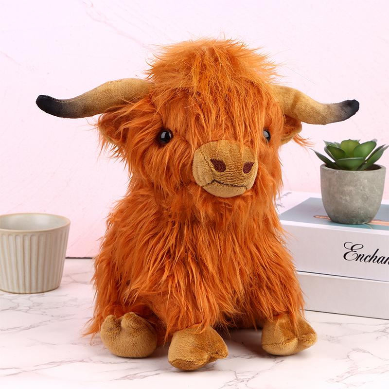 Simulation Highland Cow Animal Plush Gifts Soft Stuffed Highland Cow Plush Toy Plushie Gift For Kids \