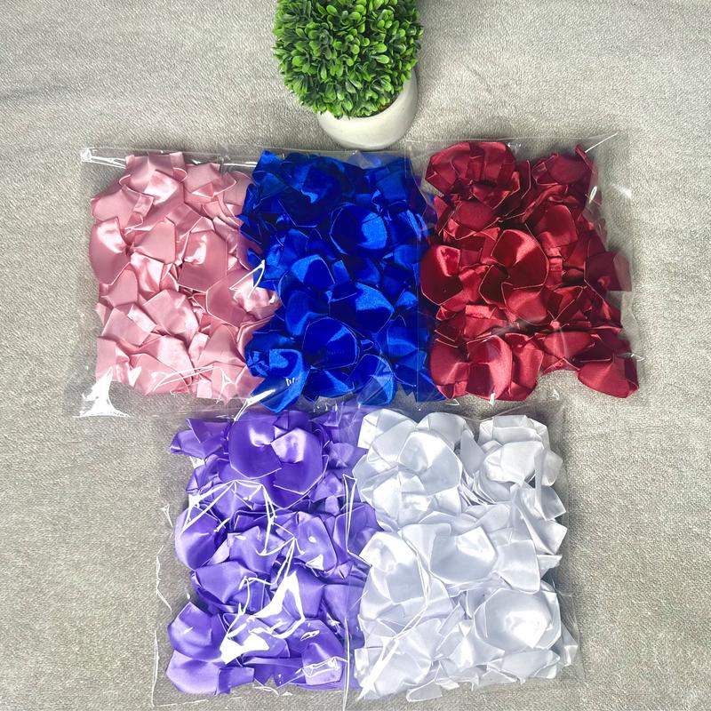 100 Pack Pre-fabricated ribbon Rose petals to make Eternal Roses