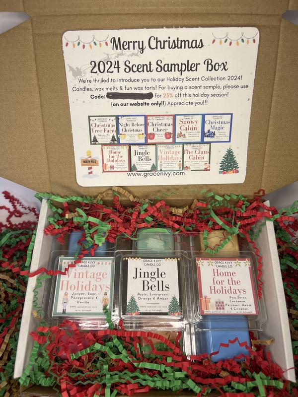 Christmas 2024 Scent Sampler Wax Melt Collection Box