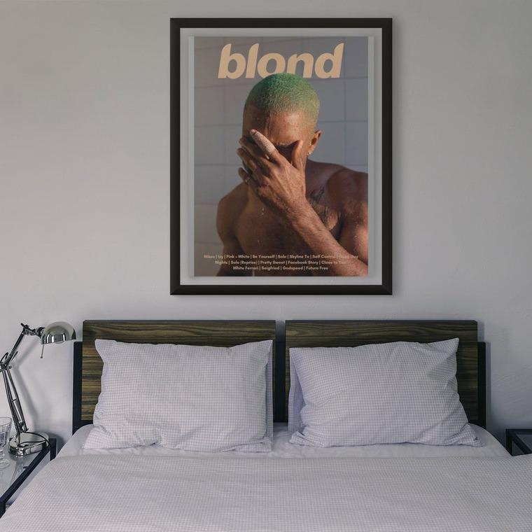 Frank Ocean Poster, Blond Poster, Blond Album, Music, Album Cover, Wall Art, Home Decor