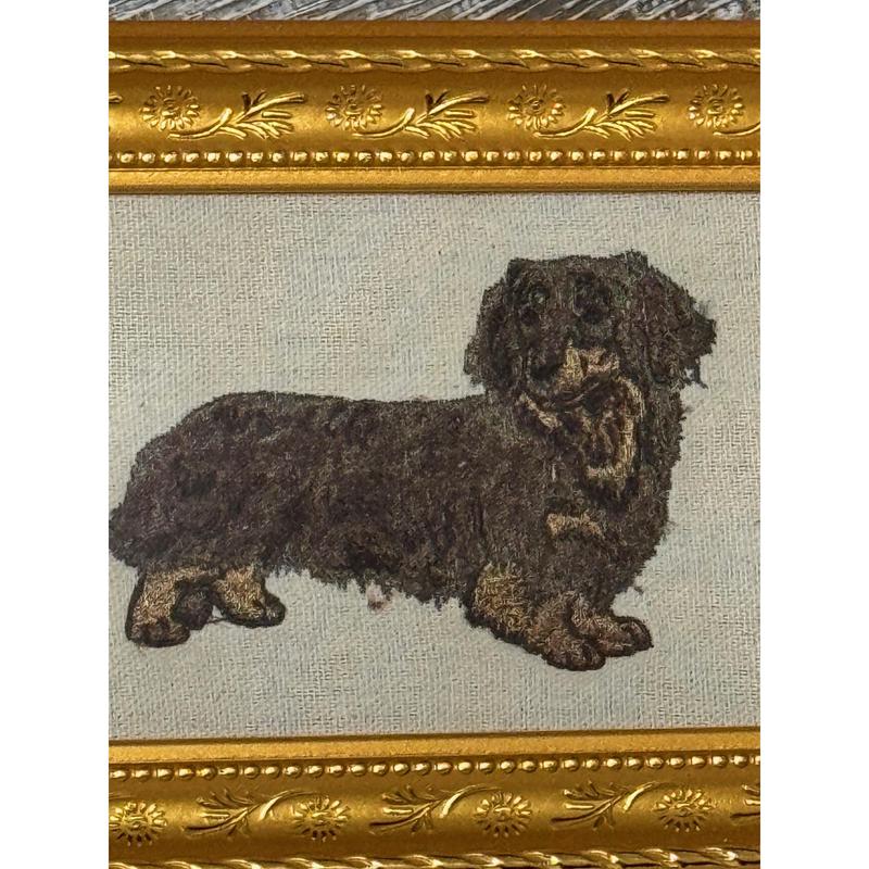 Dachshund Machine Embroidered and Framed! Other Breeds and Designs Available!