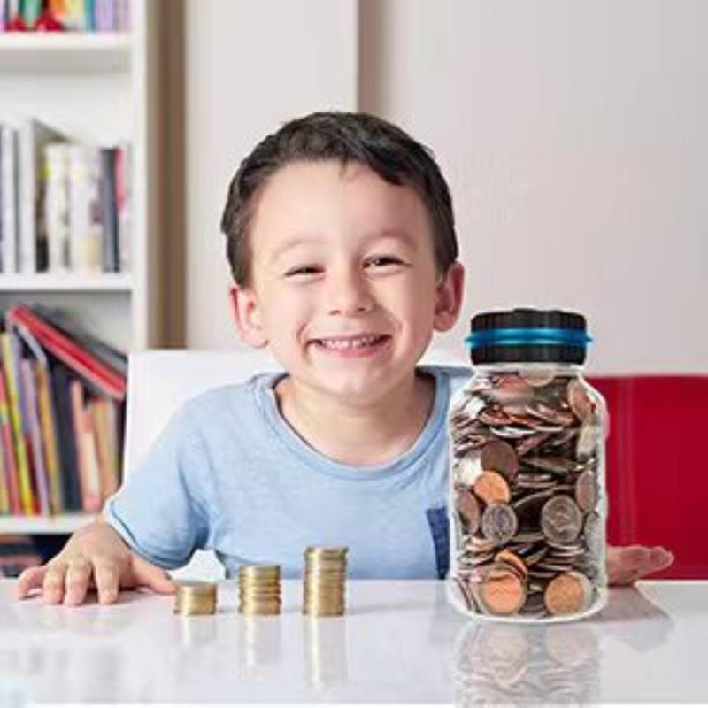 Large Electronic Piggy Bank with LCD and Coin Counter, Digital Display for Kids, Perfect for Storing Coins and Cash - Fun Savings Gift for Children