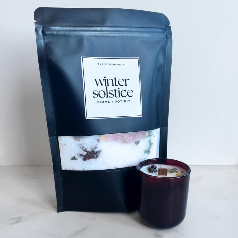 Winter Solstice Simmer Pot Kit | Yule | Simmer Pot for Cleansing + Protection + Prosperity + Rebirth + Releasing