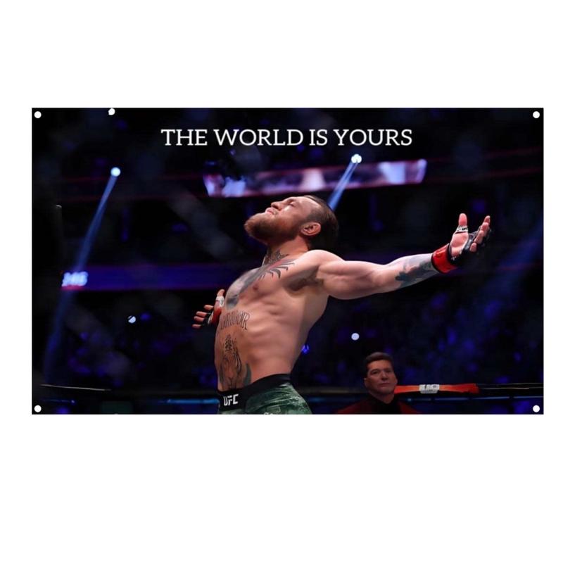 The World Is Yours Conor McGregor Motivational Flag