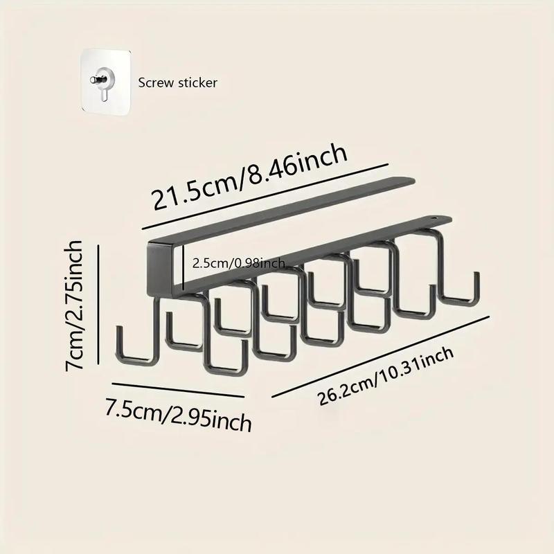 Bathroom Kitchen Hanging Storage Rack, Multifunctional Towel Cup Storage Rack, Towel Cup Holder for Kitchen Bathroom Bedroom, Home Organizer