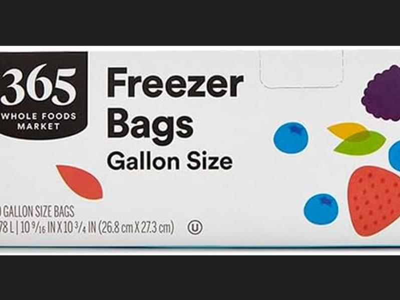 365 by Whole Foods Market, Gallon Double Zipper Freezer Bag, 30 Count