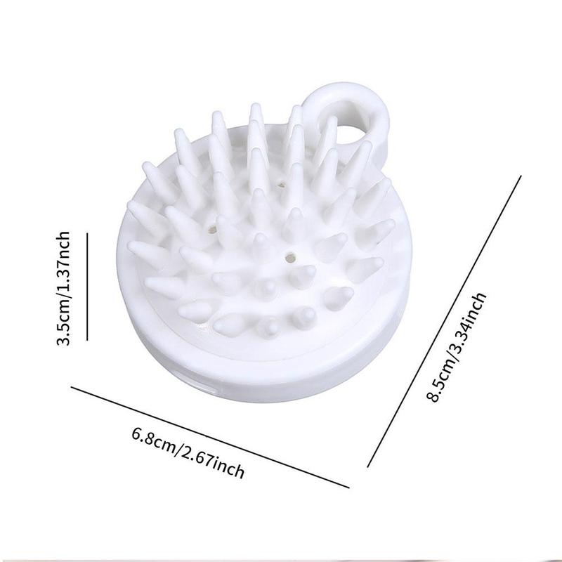 Silicone Scalp Massage Brush with Hanging Hole, Shower Shampoo Comb, Silicone Tooth Comb For Deep Cleaning