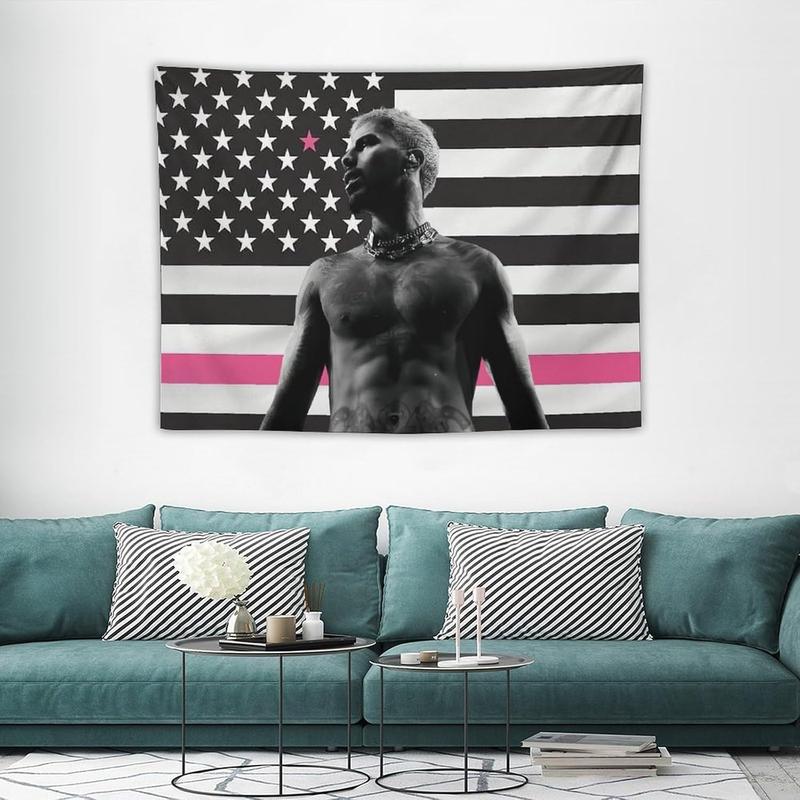 American Rauw Flag Tapestry Alejandro Poster Suitable for College Dormitories,Bedrooms, Living Rooms, Dormitories, Background Decorations