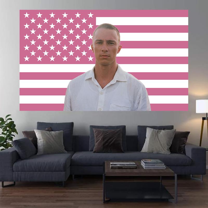 Drew Flags 3x5ft Starkey rafe cameron American Flag Pink Tapestry, College Dorm Bedroom Living Room Decor with Brass Grommet for Easy Hanging