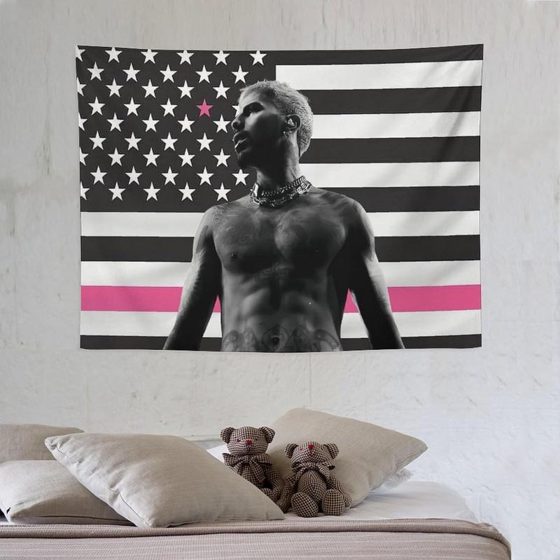 American Rauw Flag Tapestry Alejandro Poster Suitable for College Dormitories,Bedrooms, Living Rooms, Dormitories, Background Decorations