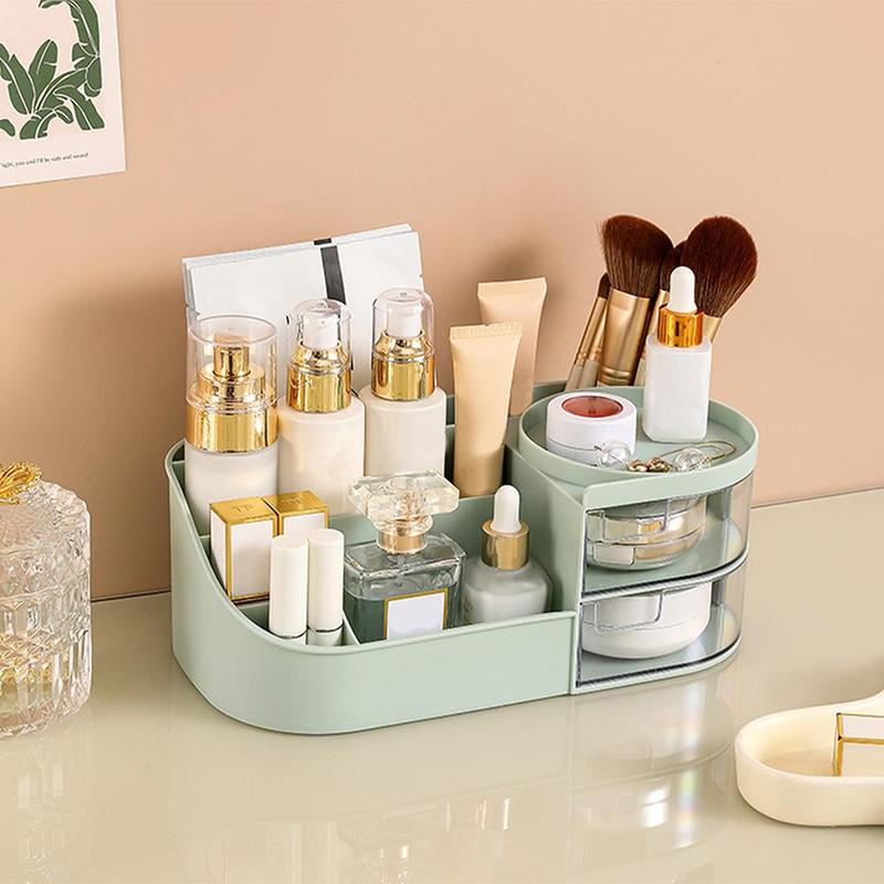 Cosmetic Storage Box, 1 Count Desktop Makeup Organizer, Makeup Organizer for Home Bedroom Dressing Table, Summer for Gift