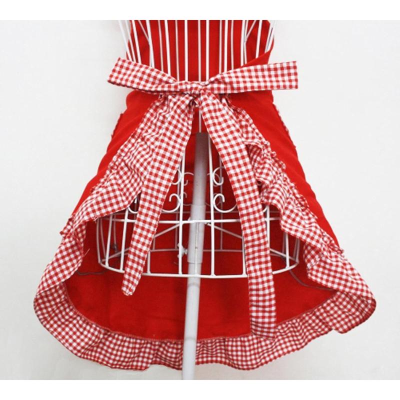 Hyzrz Cute Retro Lovely Vintage Ladies Kitchen Flirty Vintage Aprons for Women Girls with Pockets for Mothers Day Gift (Black)