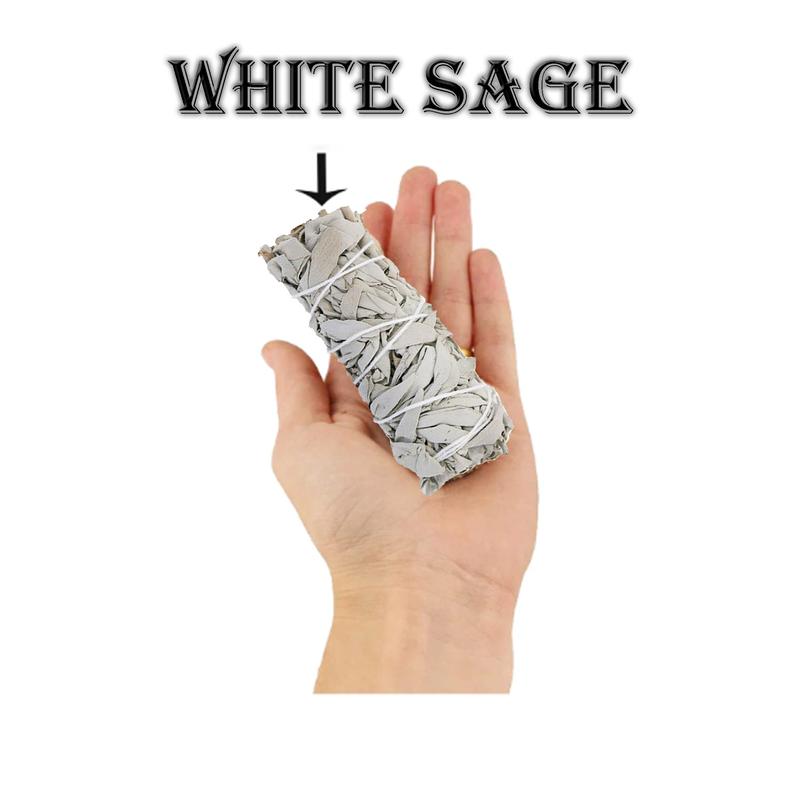 White Sage Smudge Sticks with Smudge Guide (3 PK)