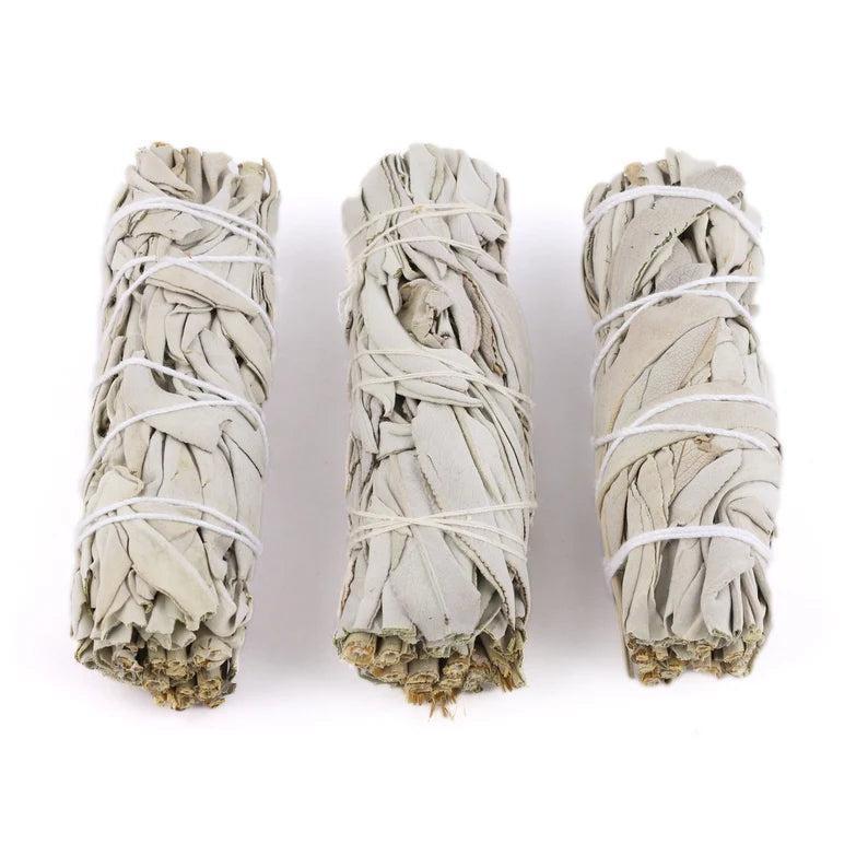 White Sage Smudge Sticks with Smudge Guide (3 PK)