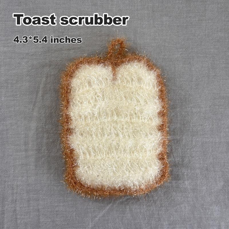 Scratch-Free Hand-Knitted Multipurpose Dish Scrubbers Set for Kitchen Dish Washing, Bathroom, Household Cleaning, Rags Washcloth Sponges