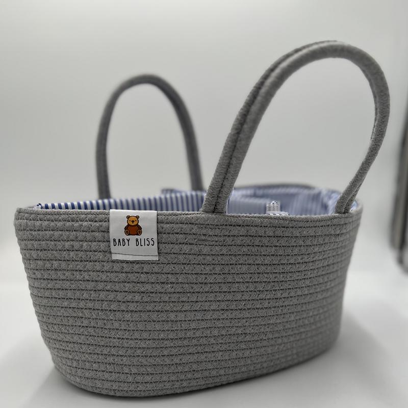 Rope Storage Caddy Gift Organiser Basket  - Neutral Colors - Two Sizes Available