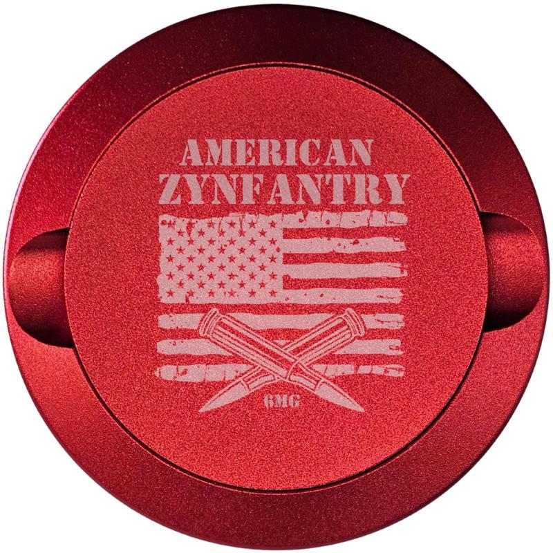 00 American Zynfantry-My Tyn Co. Custom Aluminum ZYN Tyns for ZYN Pouches Waterproof and Airtight, 2 Compartments! Organiser zyn