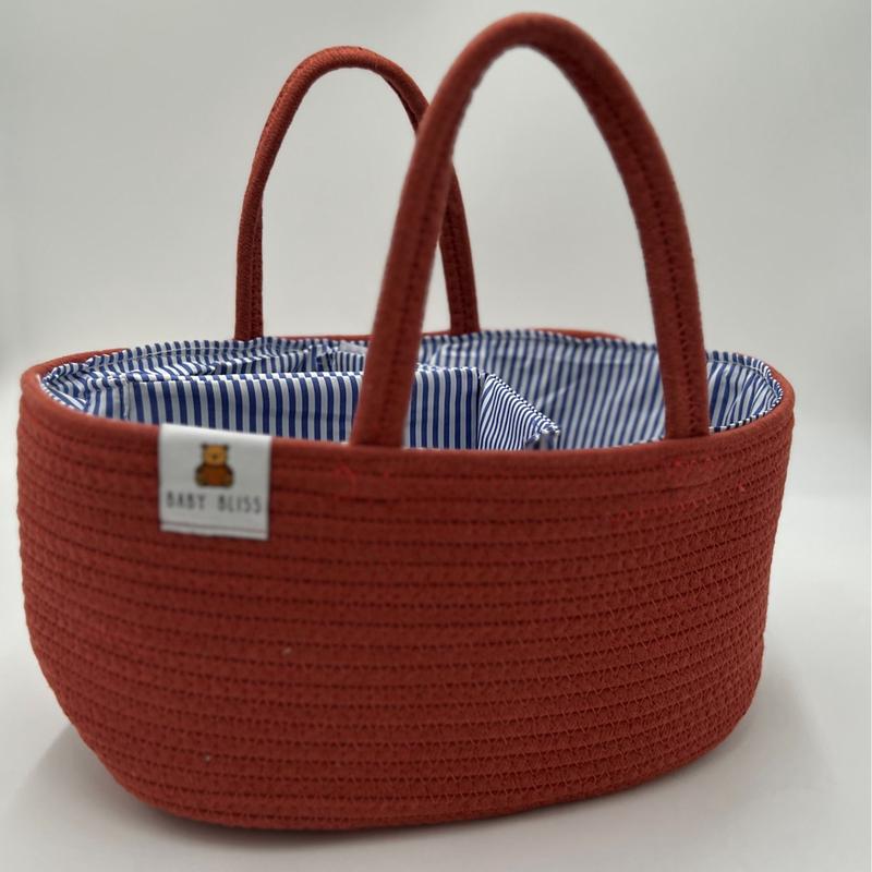 Rope Storage Caddy Gift Organiser Basket  - Neutral Colors - Two Sizes Available