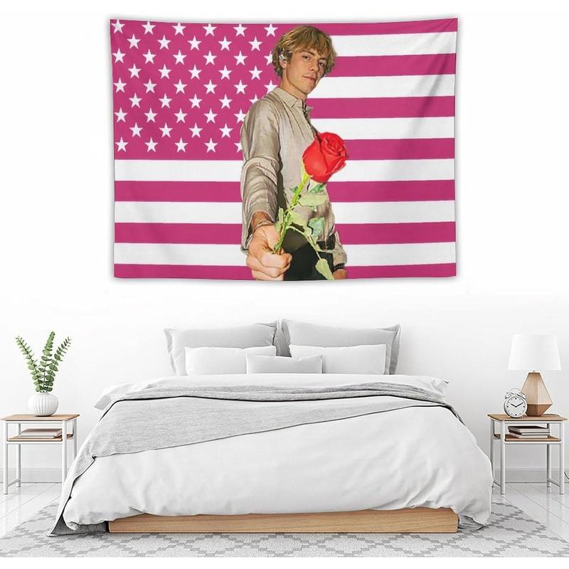 Ross Star Lynch Tapestry Wall Hanging Flag Art Aesthetic Poster Dorm Tapestries For Bedroom Party Home Living Room Decor30 x40 Decorative Gift