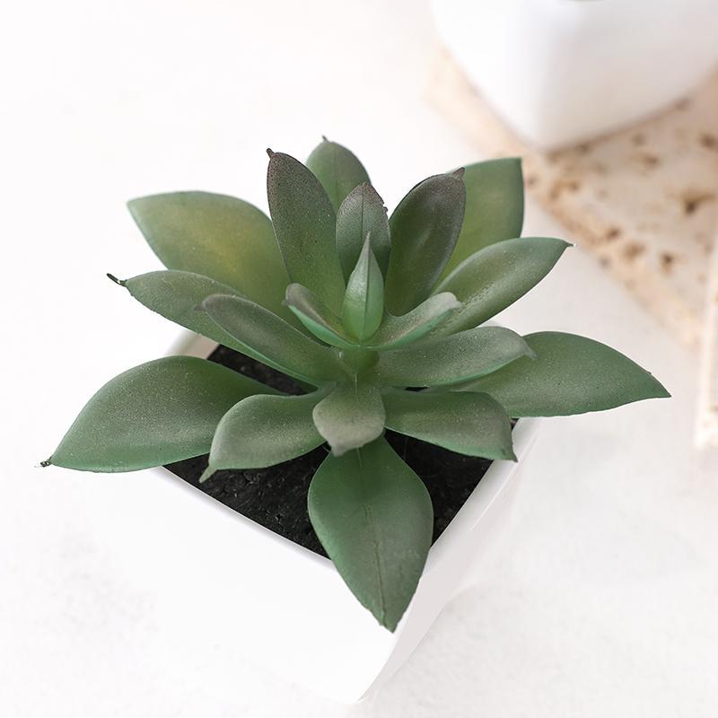 Room Decor Artificial Succulent Potted Plant, 3 Counts Fake Succulent Plant for Home Decor, Decorative Potted Plants for Bedroom Living Room Restaurant Cafe, Gifts for Girlfriend, Fall Porch Decor