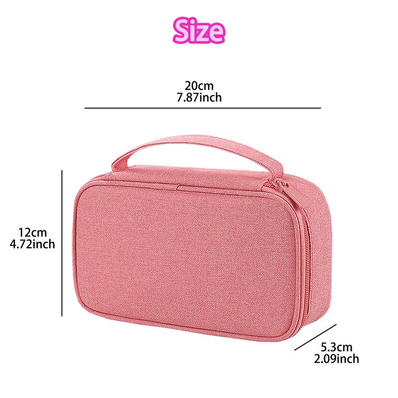 Glitter Storage Bag, 1 Count Multifunctional Digital Storage Bag, Travel Carrying Bag for Cable, USB Charger, Power Bank, Electronic Accessories