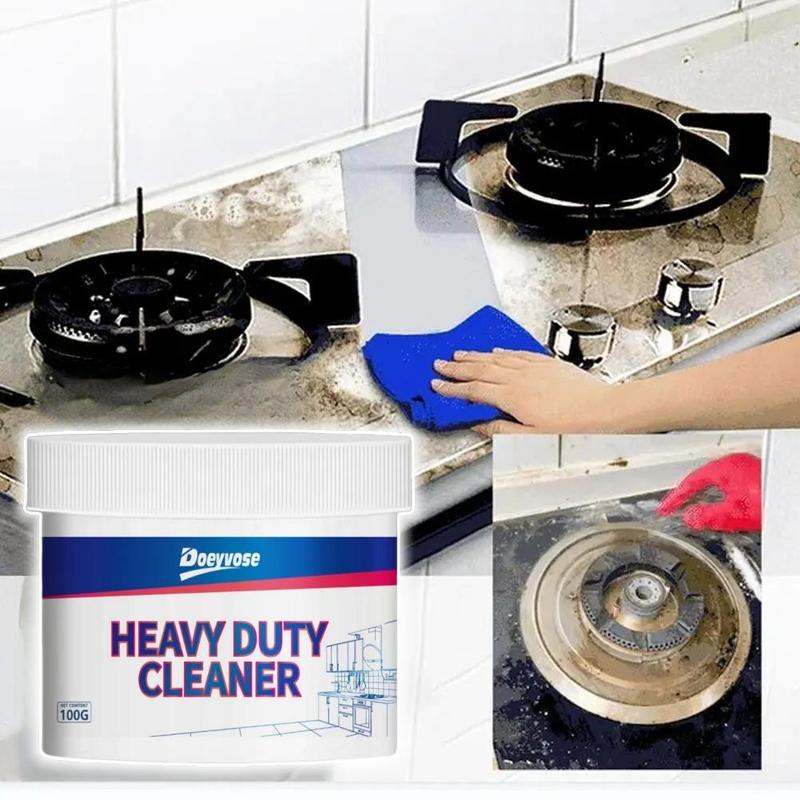 Doeyvose Heavy Duty Cleaner, Multifunctional Kitchen Cleaning Cream, Oil Stain Cleaner for RV, Kitchen Stove Cleaning Cream