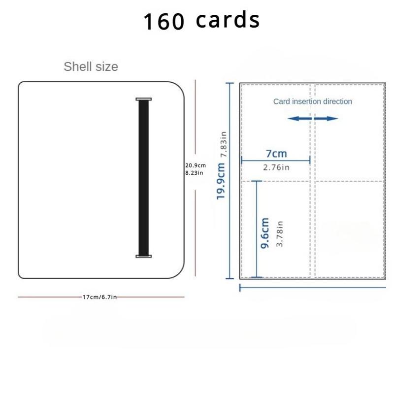 Card Collection Book, 1 Count Multi-pocket Small Photo Album, Game Card Collection Book for Business Card, Star Card and Vip Card, Photo and Card Storage Booklet