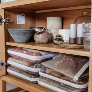 Maple + Lark Bliss Bin Organizational Clear Containers, 2 Pack, Viral Zippered Storage Containers, Available in 3 sizes Basket Boxes Organizer, Plastic Box Cabinet