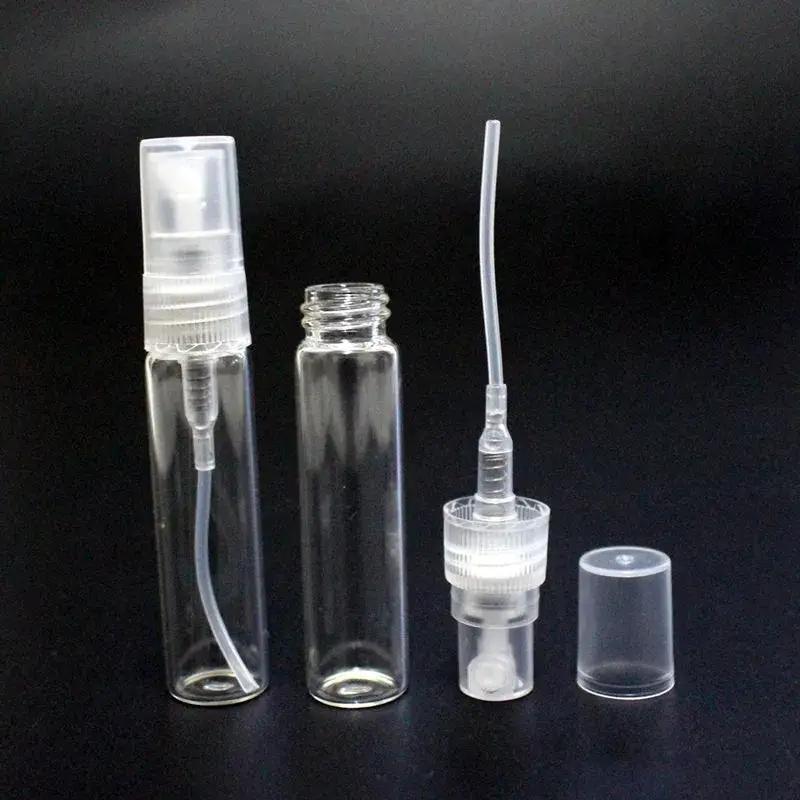 Clear Glass Perfume Storage Bottle, 1 Count Portable Refillable Perfume Bottle, Spray Type Mini Glass Bottle for Home Travel Accessories