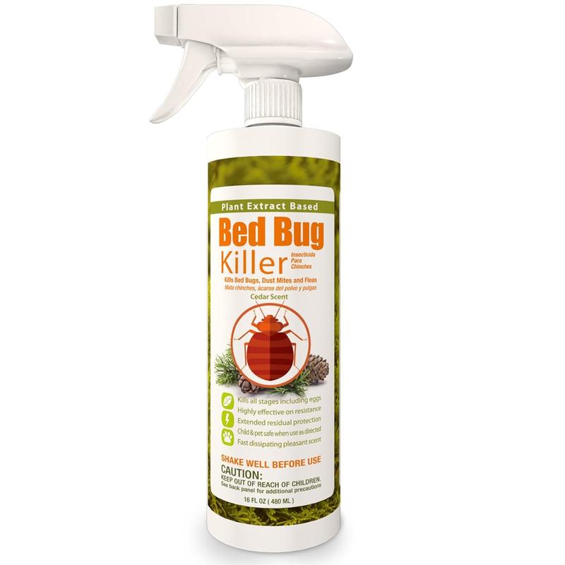 Bed Bug Killer (480ML)  Kill EfficacyKills All Stages on Contact-14 Day Residual Protection Eco-Friendly & Non-Toxic Child & Pet Friendly