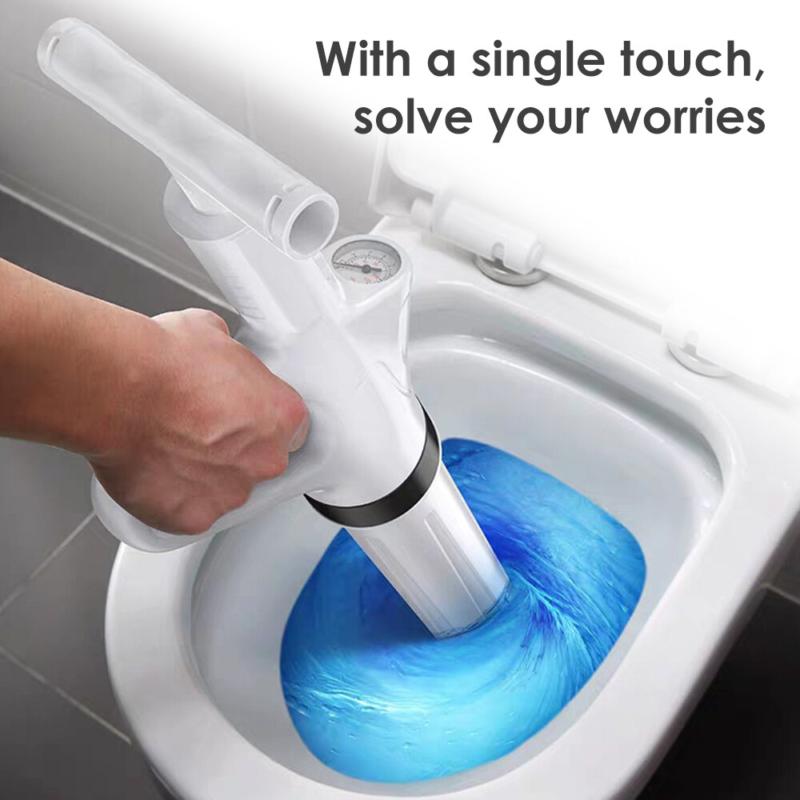 Powerful Home Toilet Plunger Air Drain Blaster High Pressure Sink Dredge Cleaner