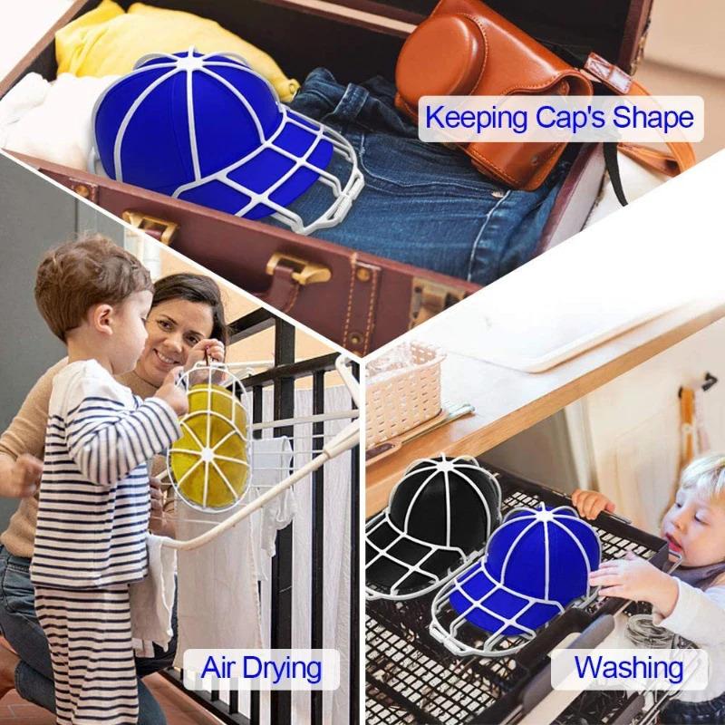 Multifunctional Baseball Cap Washer Fit Hat Washer Frame PP Washing Cage Double-deck Hat Cleaners Protector