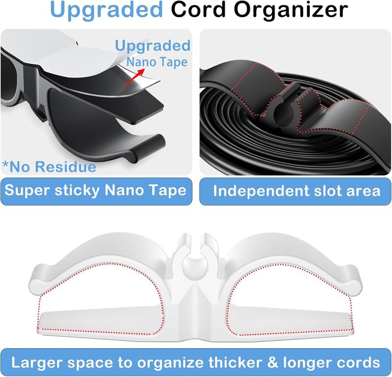 [Tiktok Made me Buy It] Cord Organizer for Appliances, 8 Pack Upgraded Kitchen Appliance Cord Organizer Stick On Appliance Wire Organizer Wire Wrapper for Kitchen Appliances Mixers