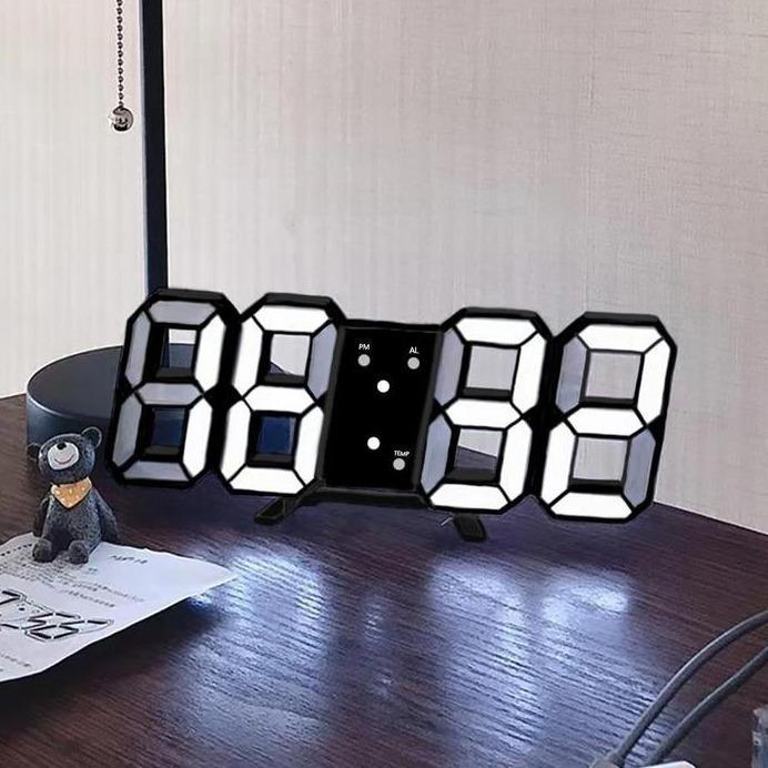 2025 NEW Room Decor LED Digital Clock, USB Powered 3D Modern Clocks for Wall & Desk, Creative Decorative Clock for Home, Fall Decor