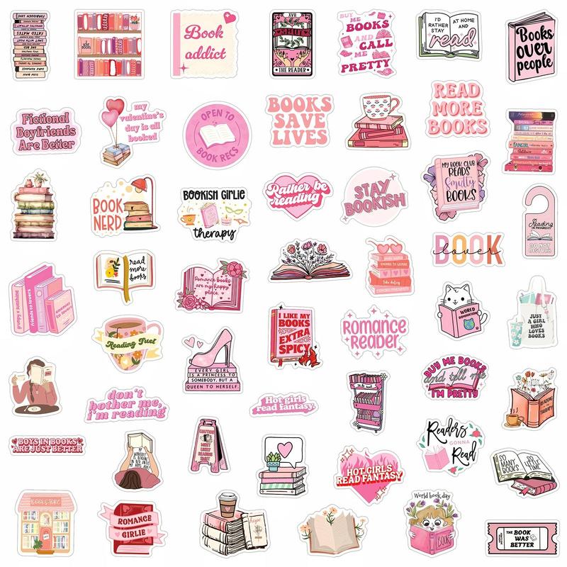 Bookish Sticker Set, 170pcs set Book Themed Sticker, Reading Sticker, Aesthetic Kindle Sticker, Book Lover Gift, Office Stationery & Supplies