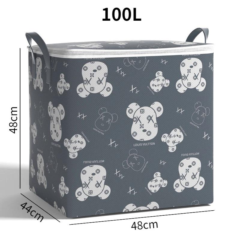 Quilt Clothes Storage Bag Large Zipper Clothing Quilt Packing Wardrobe Organizer Luggage Moving Bag Waterproof Moisture-proof