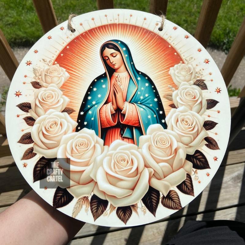 Virgencita Wall Hanging Door Sign