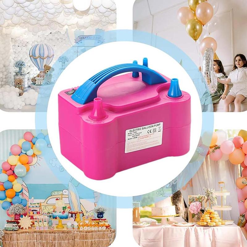 Electric Balloon Pump, 1 Count Double Hole Electric Balloon Inflator, Balloon Air Pump for Birthday Party Wedding Decoration