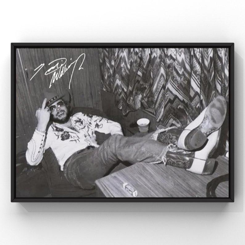 Hank W. JR Autograph Art POSTER Decor Glossy