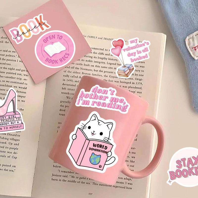 Bookish Sticker Set, 170pcs set Book Themed Sticker, Reading Sticker, Aesthetic Kindle Sticker, Book Lover Gift, Office Stationery & Supplies