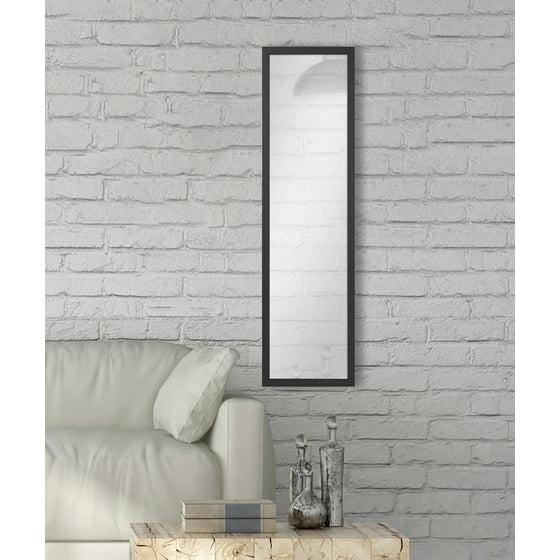 Mainstays 13x49 Rectangular Full-Length Black Mirror | Stylish & Modern Wall Mirror for Home Decor