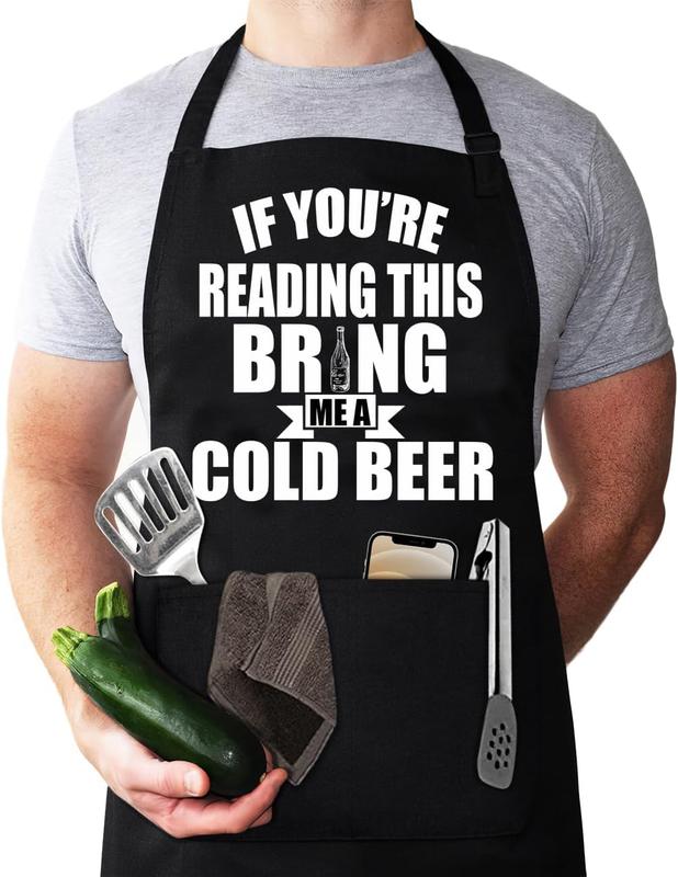 Aprons for Men, Mens Apron, Funny Aprons for Men, Chef cooking apron, Husband Birthday Gift, Gifts for Husband, Father's Day Gifts for DadChristmas Thanksgiving beer gift.