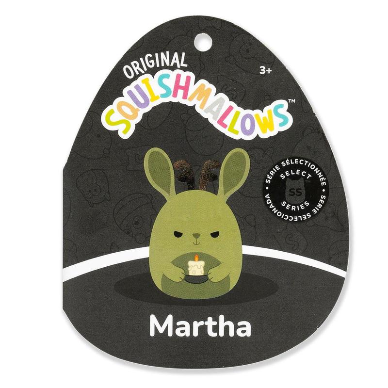 Squishmallows 5-Inch Select Series - Martha the Green Jackalope Holding Candle