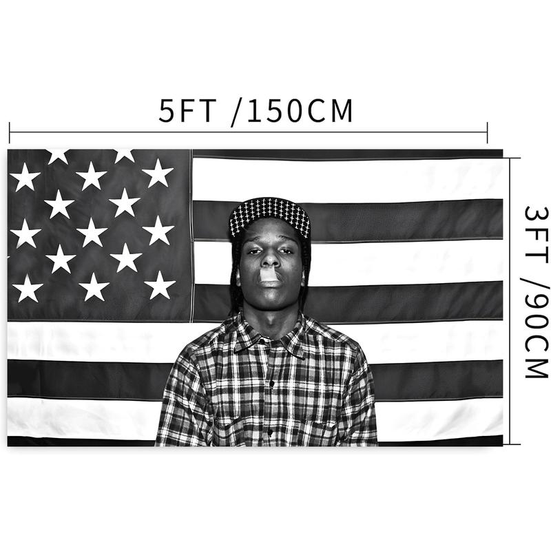 Asap Rocky Popular Rapper Tapestry 3x5 Feet Music Nice Wall Poster Flag Wall Hanging Decoration