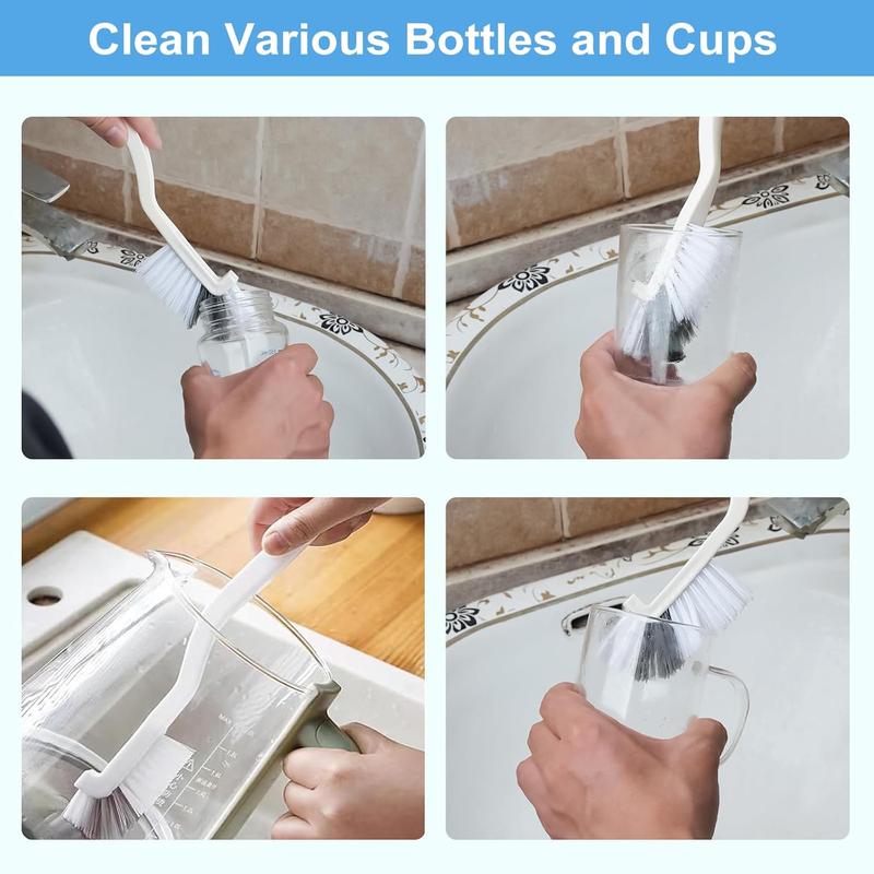 11Pcs Crevice Cleaning Brush Set for Kitchen, Bathroom, Corner, Sink, Cup, Teapot, Bottle, Blender