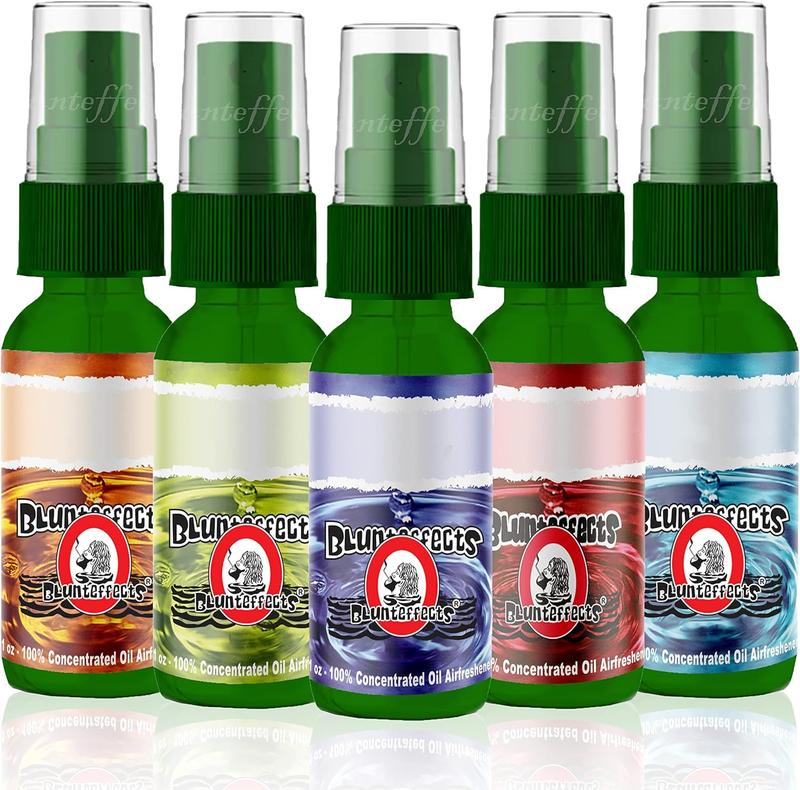 Blunteffects 100% Concentrated Air Freshener Car Home Spray (5 Assorted Scents) by Blunteffects Aroma Scented Fragrance Perfume