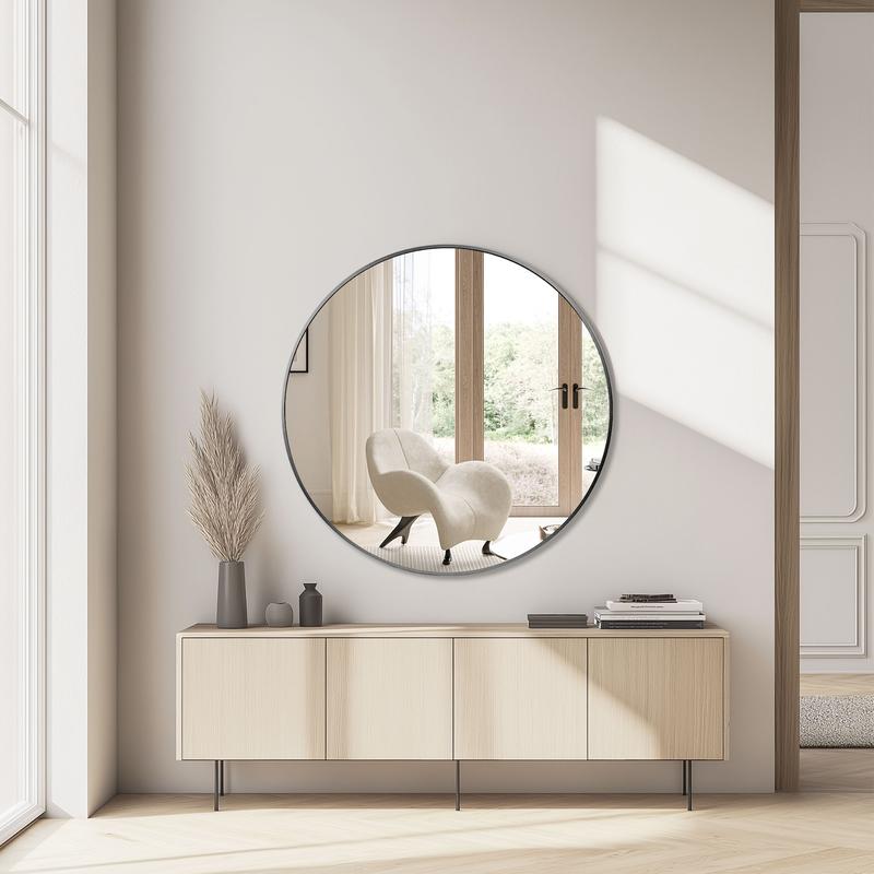 Sweet Furniture S Mirror 20 24 30 Inch, Bathroom Mirrors for Over Sink, Circle Mirror for Bathroom, Entryway, Bedroom, Vanity