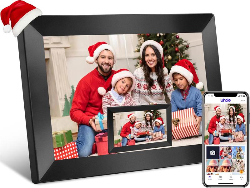 Digital Picture Frame WiFi Smart Slideshow Picture Frames 10.1Inch HD Digital Photo Frame, 16GB Storage, Electronic Picture Frame Easy to Share Photos