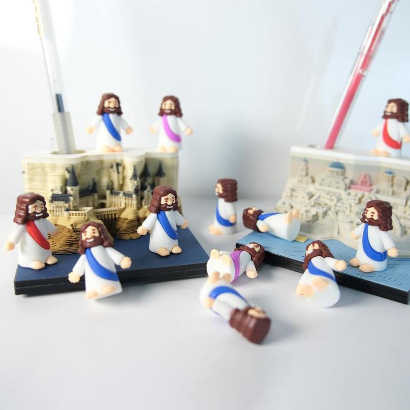 Mini Jesus Figures, Set of 30pcs Action Figures Little Jesus Figures, Tiny Jesus Figures to Hide and Seek Religious Gifts for Easter Egg Stuffers Decor Ornaments